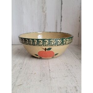 Three Rivers orange pumpkin fall pottery bowl Halloween farm home